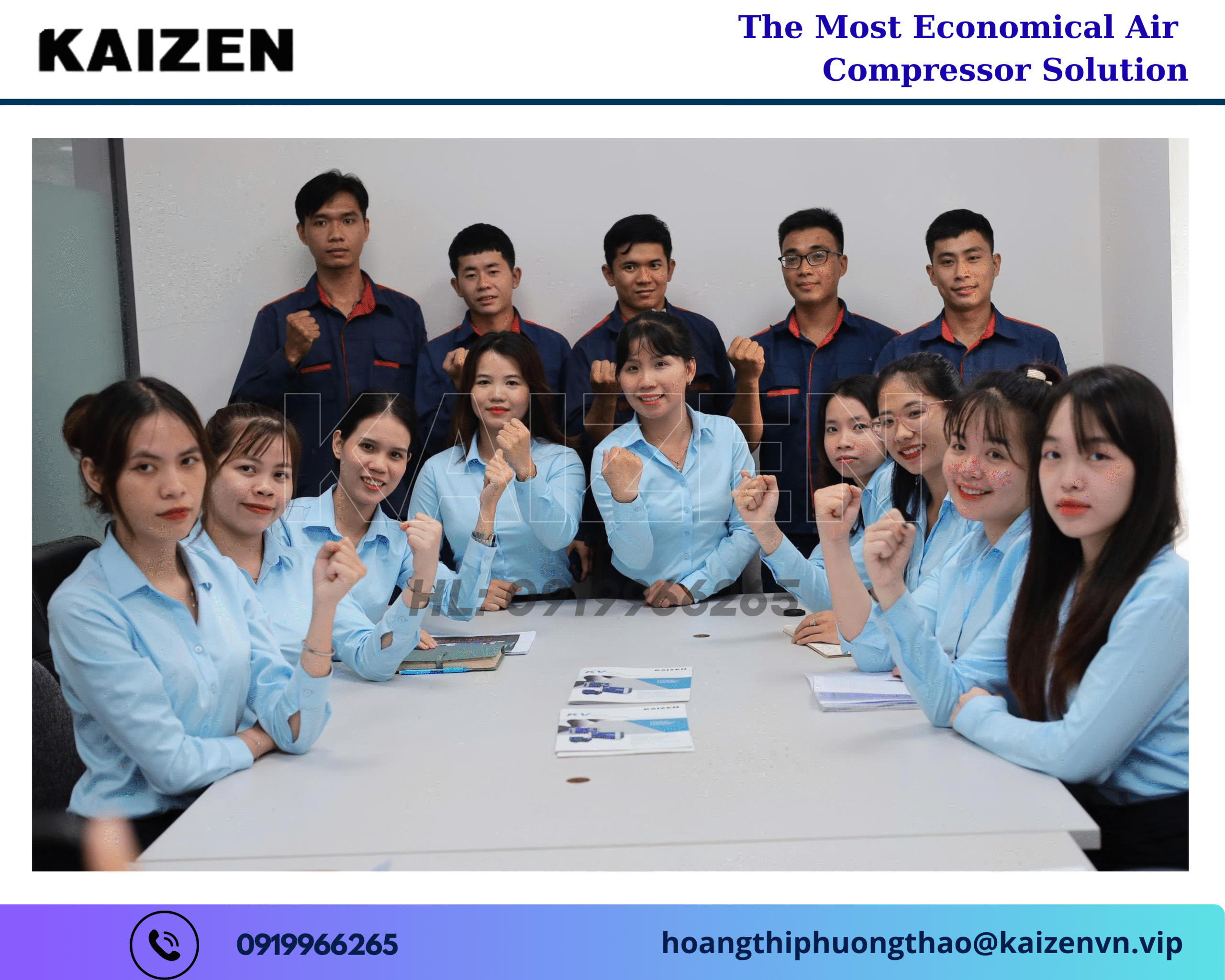 Máy nén khí trục vít 30KW 40HP KAIZEN 