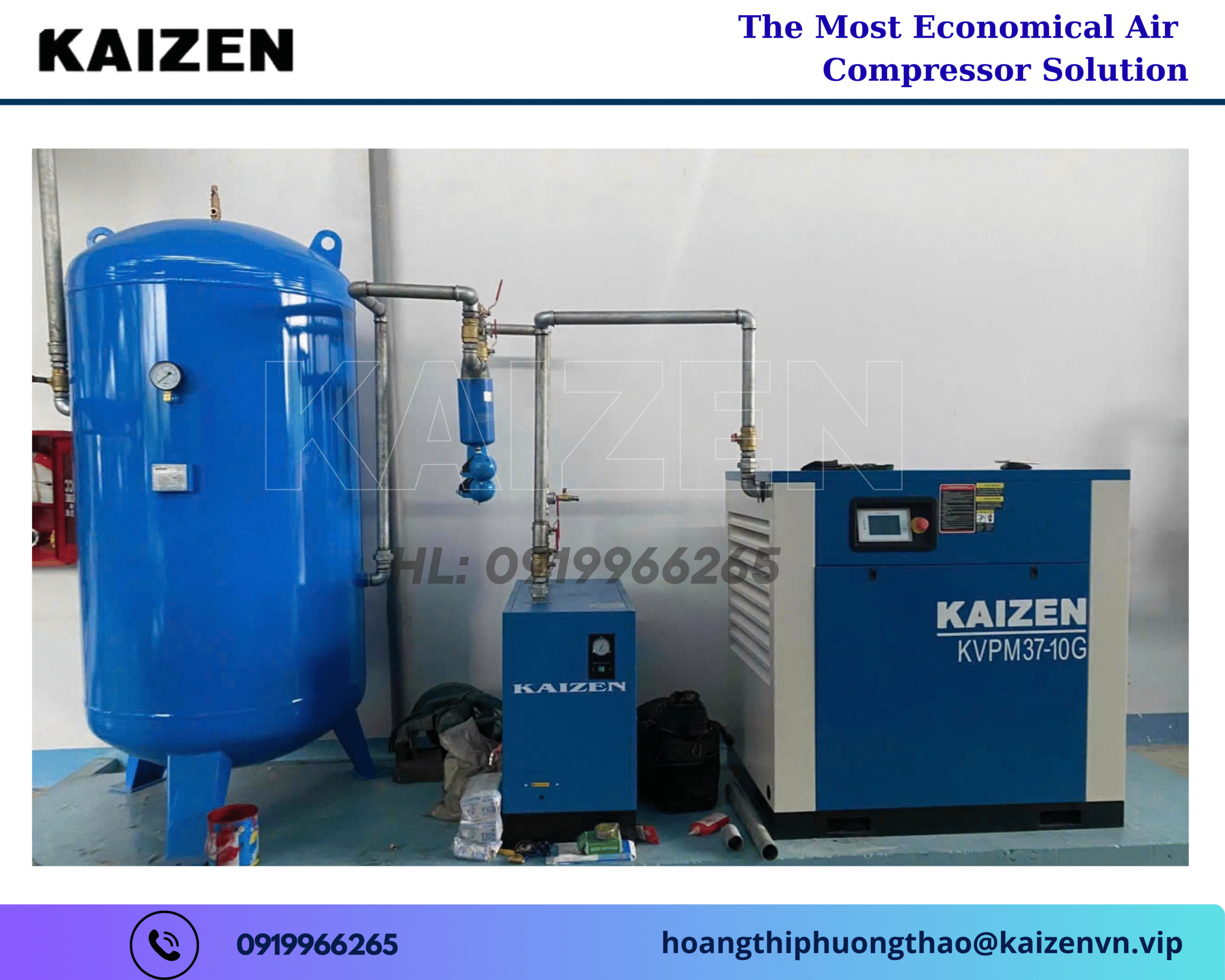 Máy nén khí trục vít Kaizen