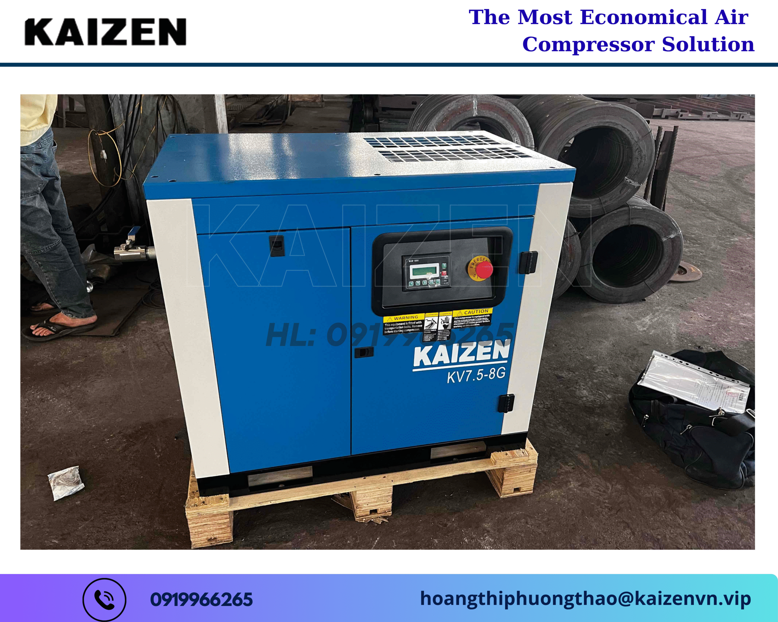 Máy nén khí trục vít Kaizen