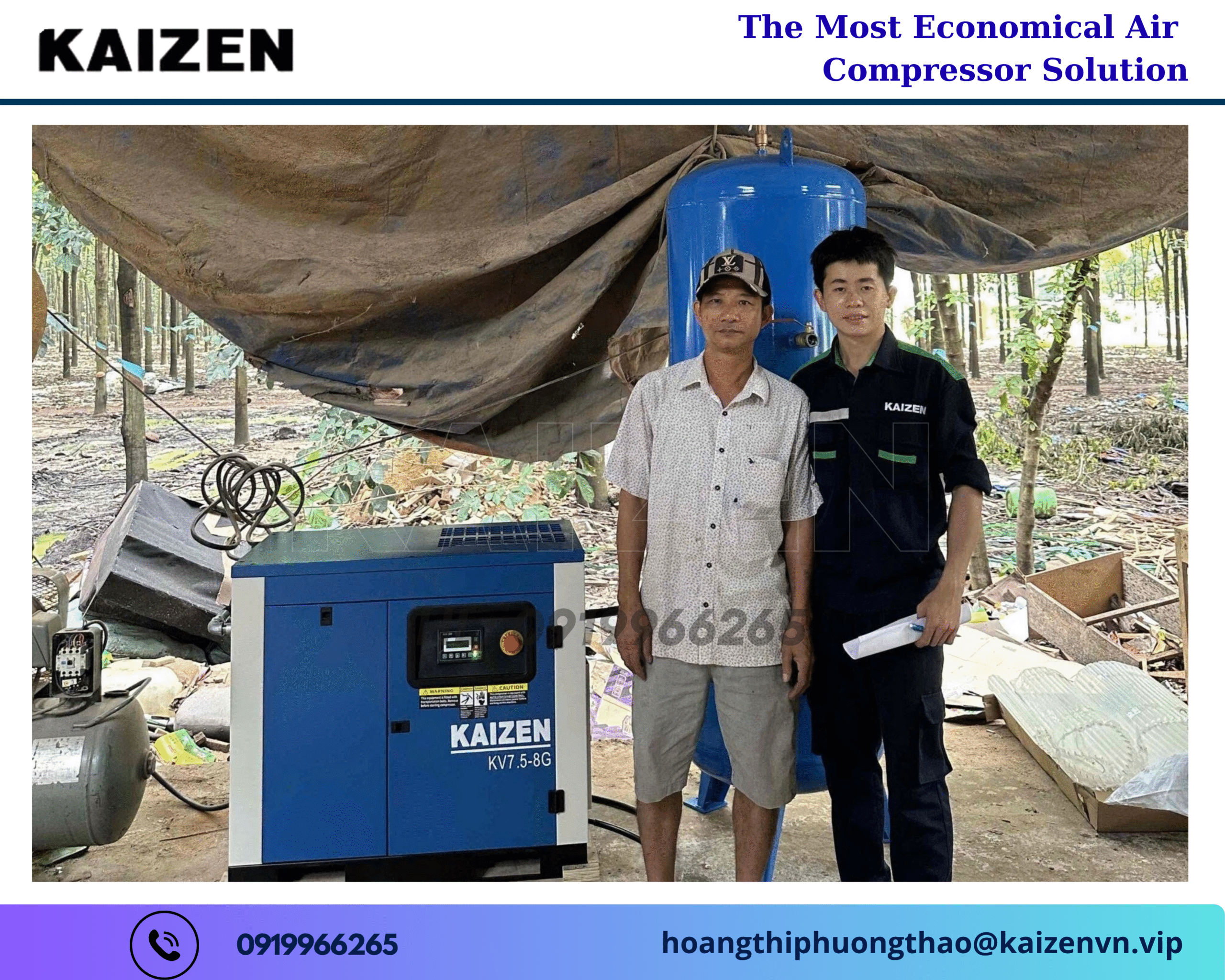 Máy nén khí trục vít Kaizen