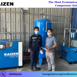 Máy nén khí 30HP 22KW biến tần Inverter KAIZEN